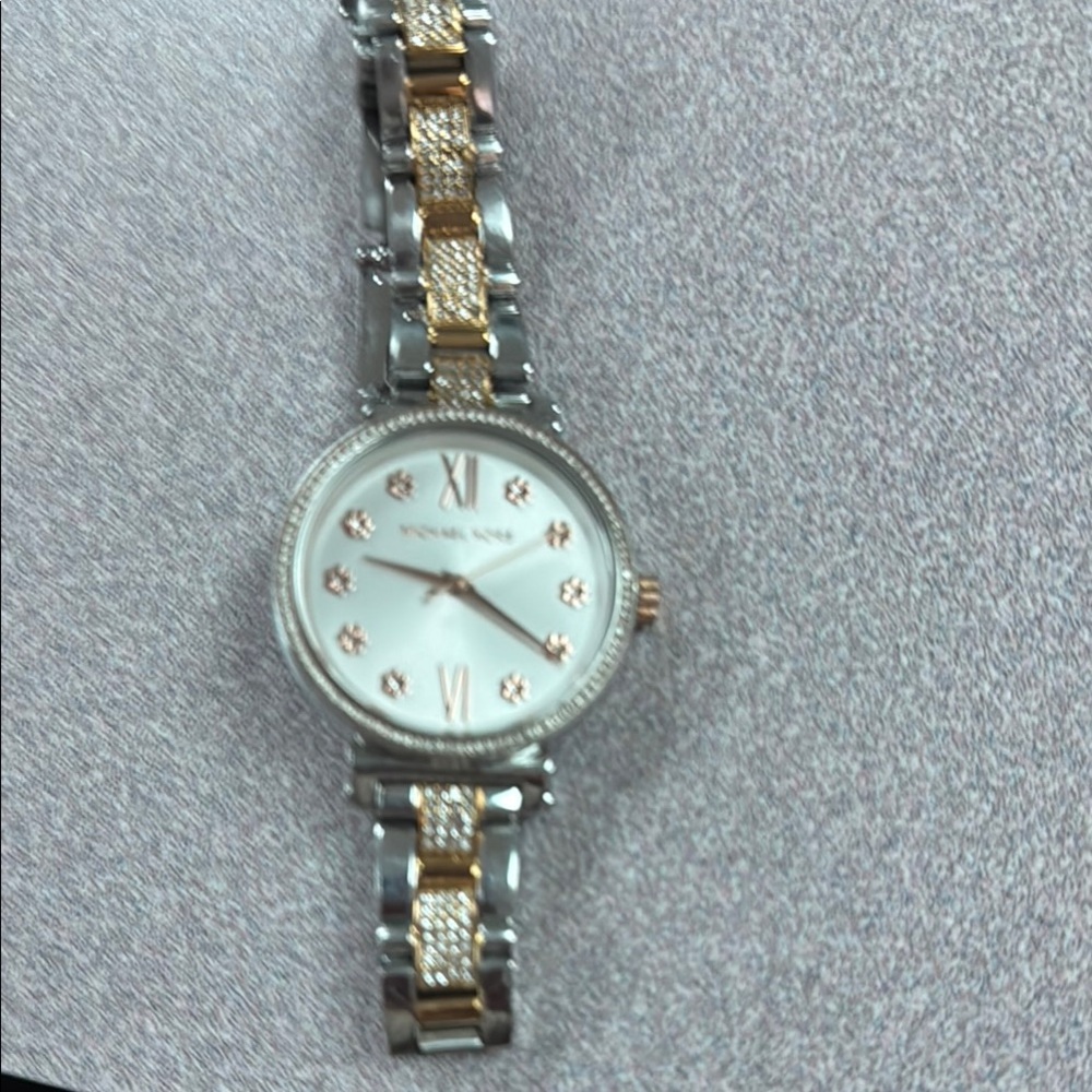 Michael Kors Silver and Gold Watch